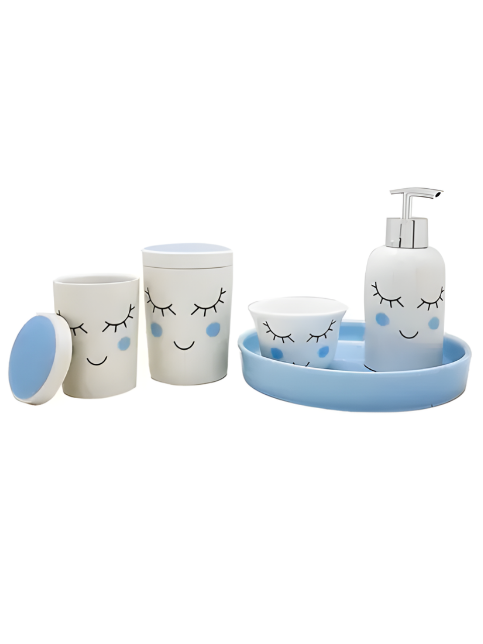 KIT HIGIENE DE PORCELANA C/5 UNIDADES 7908168220816 / REF 2081