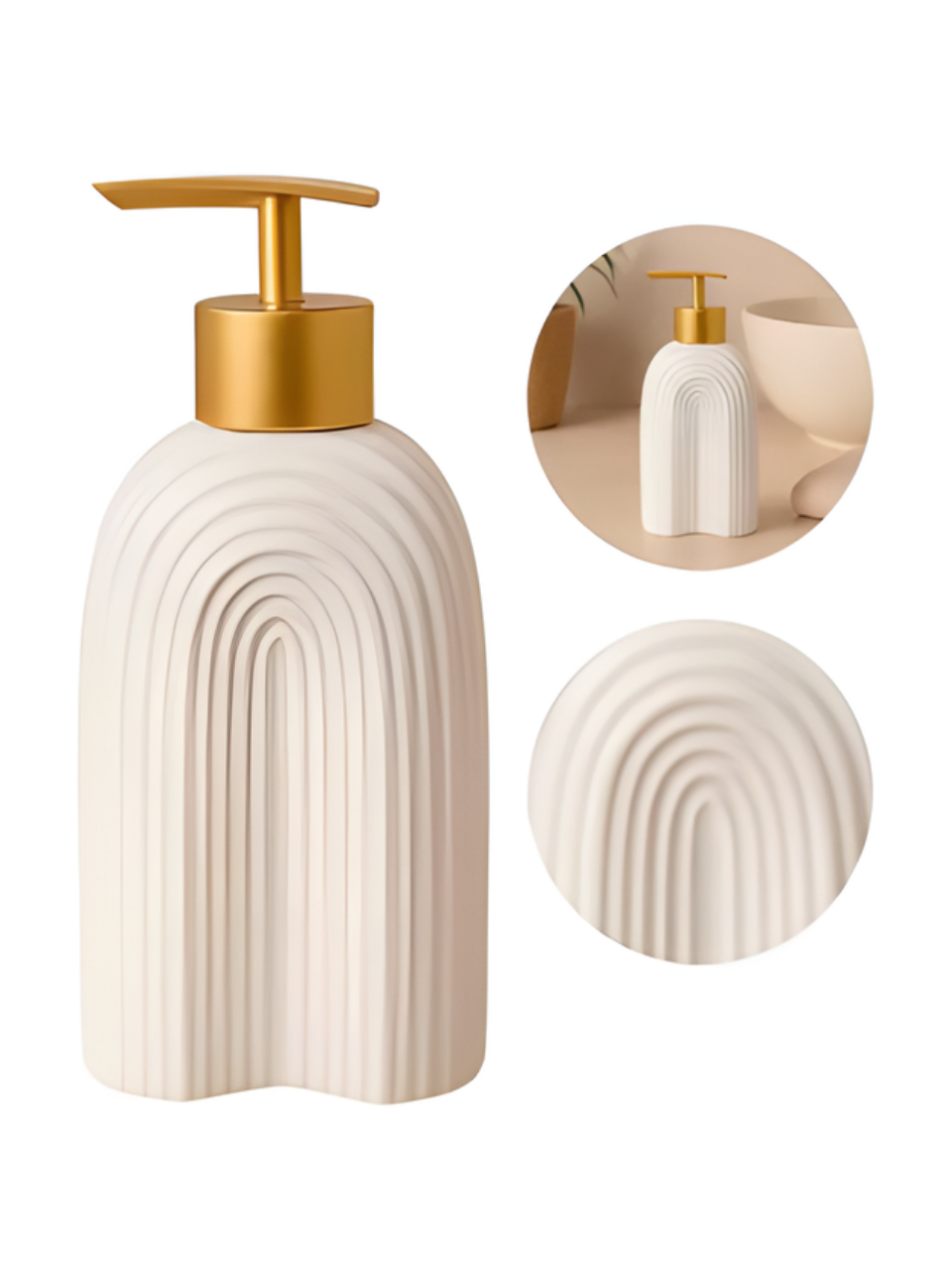 PORTA SABONETE LIQUIDO EM PORCELANA 7908168267590 / REF 6959
