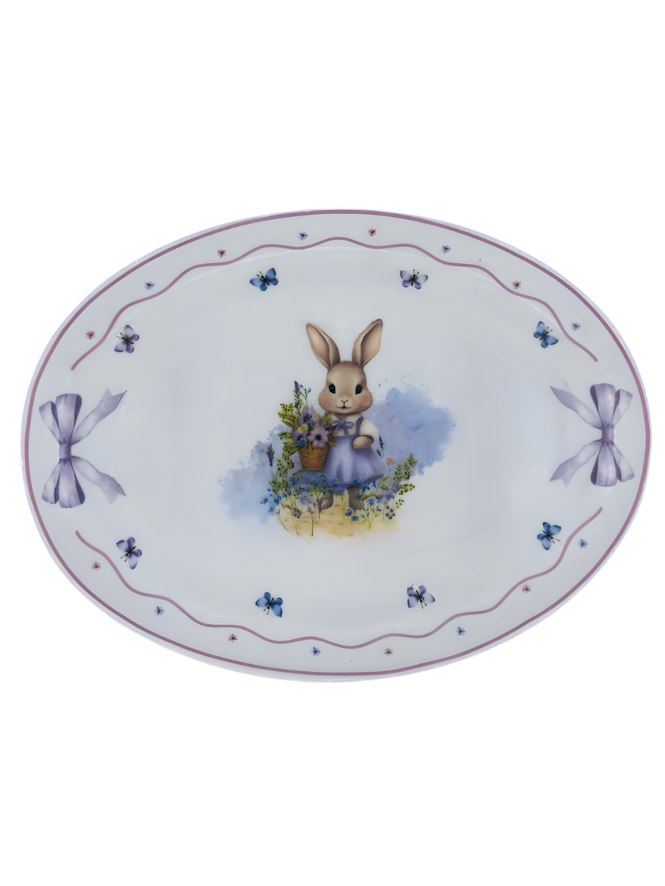 TRAVESSA OVAL VIDRO OPALINO PROVENCIAL (LILAS) 7890880902067 / REF 67947