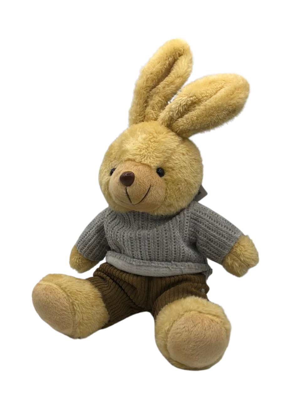 BONECO COELHO PELUCIA (CINZA MARROM) 20CM 7890880735849 / REF 67965