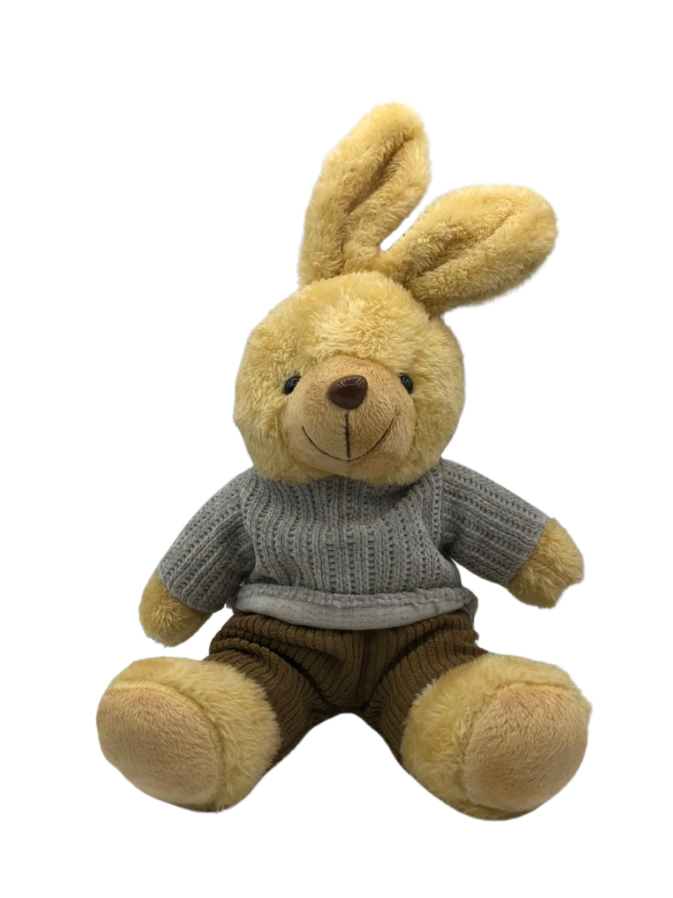 BONECO COELHO PELUCIA (CINZA MARROM) 20CM 7890880735849 / REF 67965