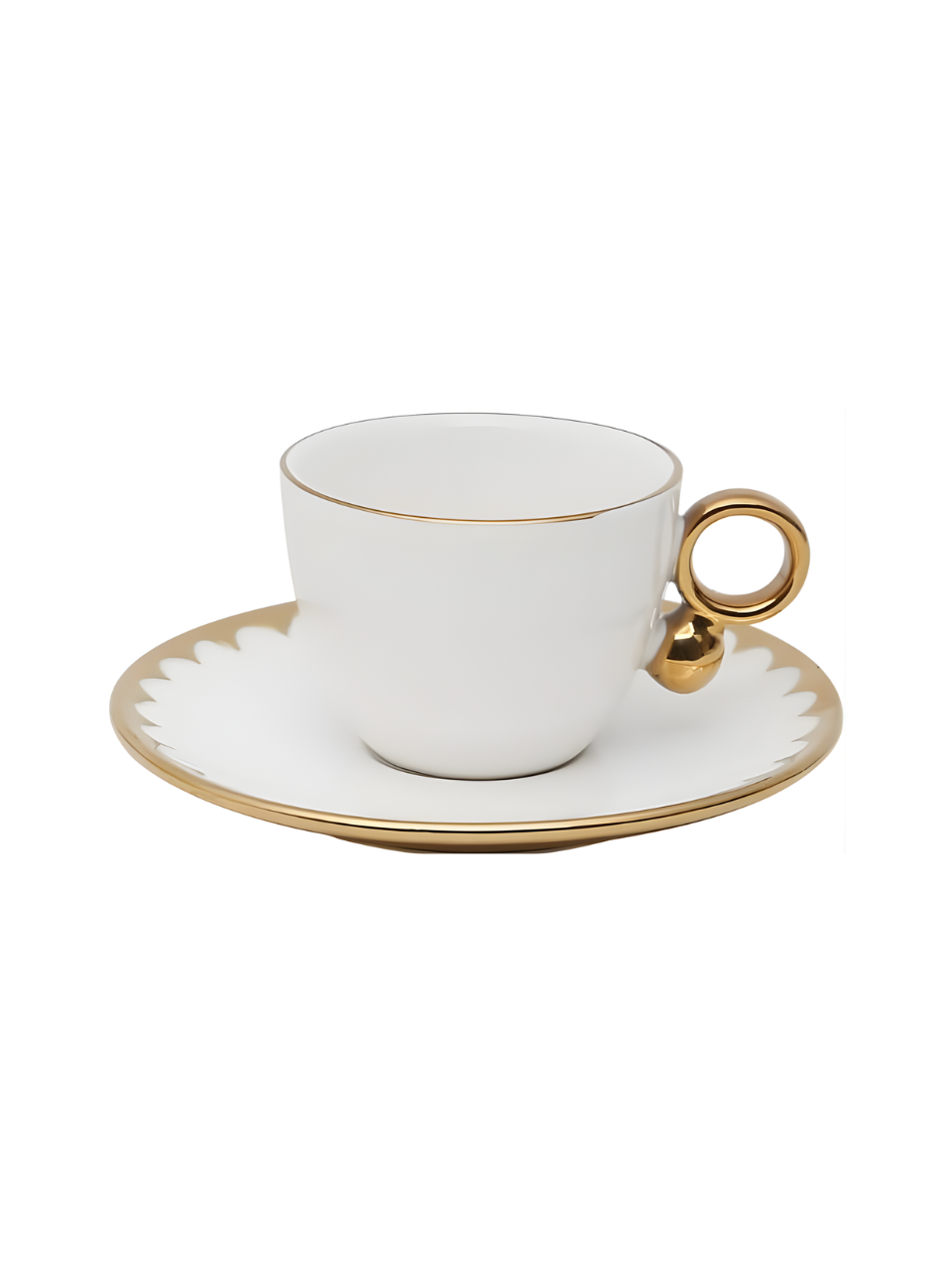 XICARA DE CAFÉ PORCELANA C/PIRES EGG 90ML 65529 