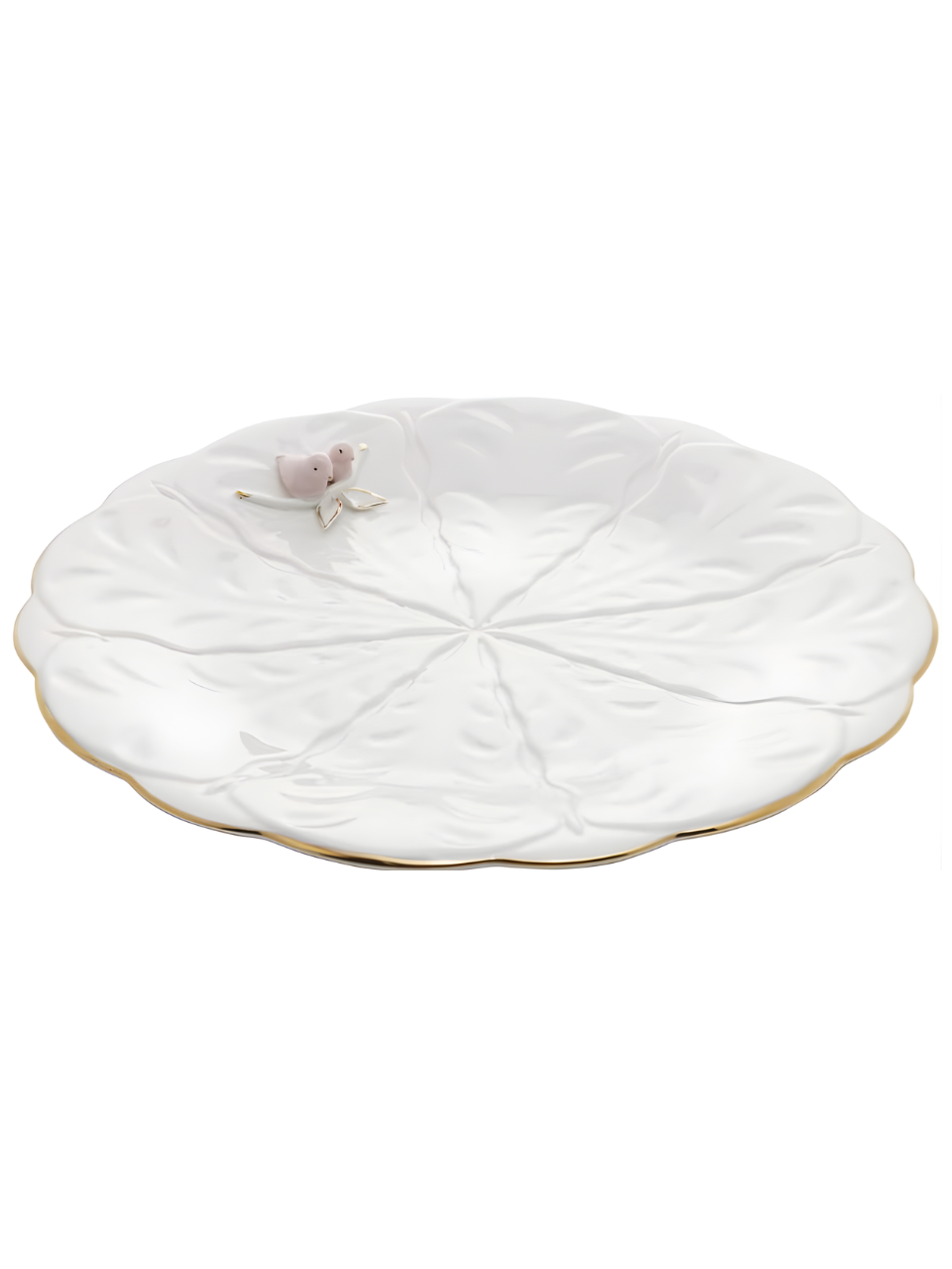 PRATO PARA BOLO DE PORCELANA BIRDS 30CM 67805 