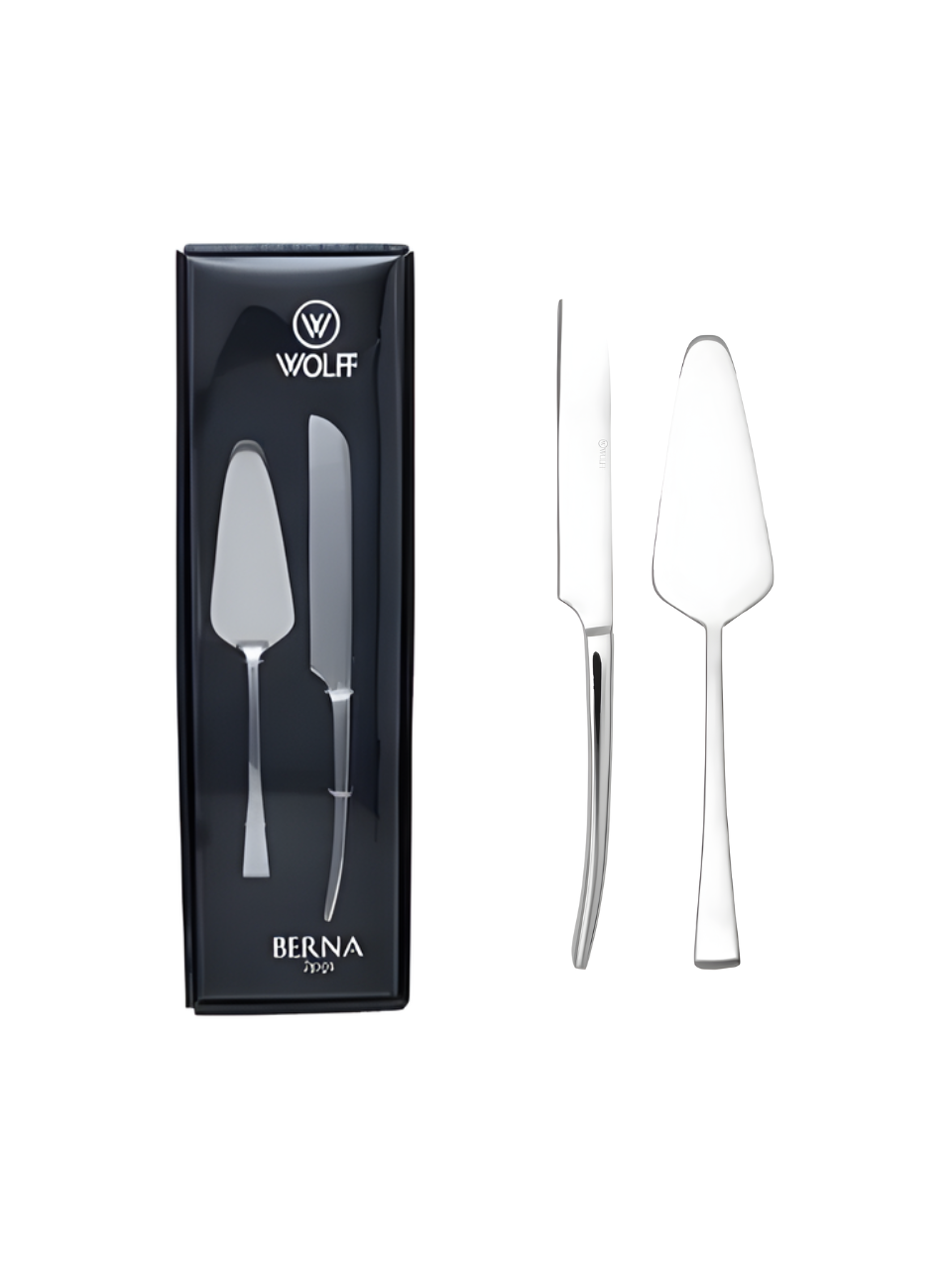 CONJUNTO C/2 PCS PARA BOLO BERNA AÇO INOX WOLFF 7895730719536