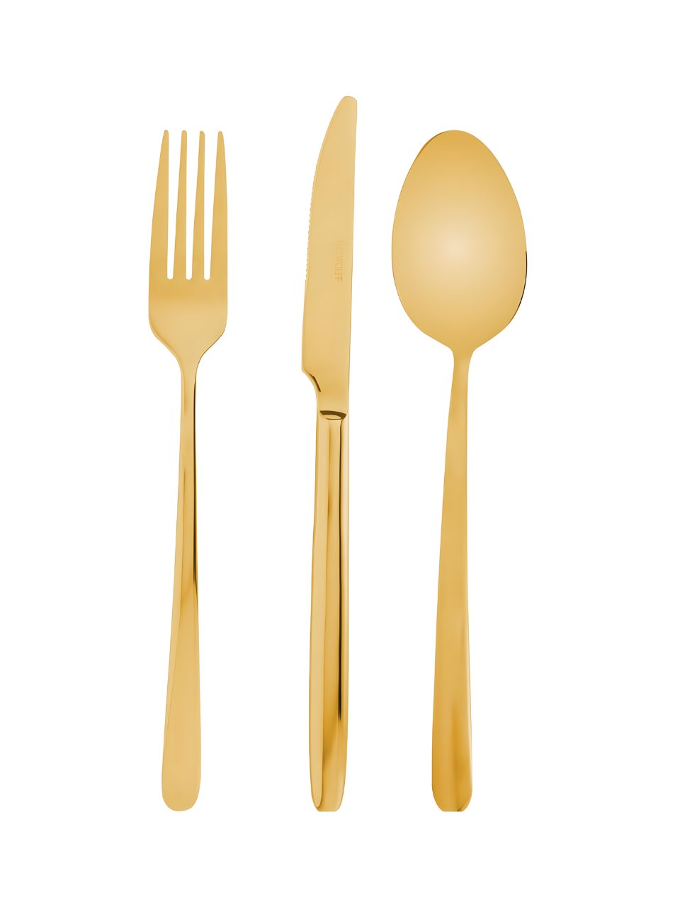 FAQUEIRO VIENA C/12 PCS DOURADO AÇO INOX WOLFF 7895730720051 