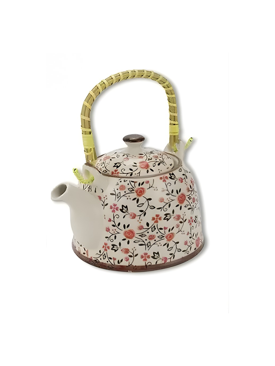 BULE C/INFUSOR COM ALÇA 600ML OBJETO DECORATIVO DE PORCELANA DIVERSOS MODELOS 67682