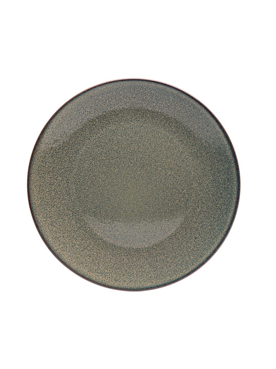 PRATO RASO DE CERAMICA MUSK VERDE 25CM 7895730182255
