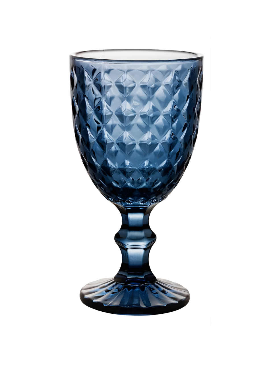 TAÇA DE VIDRO P/AGUA ROMAN AZUL ESCURO 345ML 63625 / REF 28787