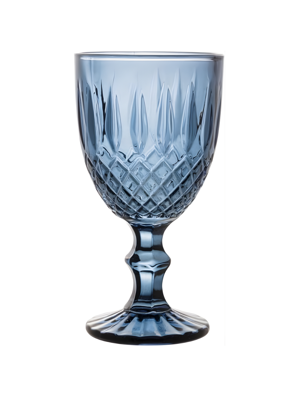 TAÇA VIDRO P/AGUA GREEK AZUL ESCURO 345ML 61519 / REF 28783