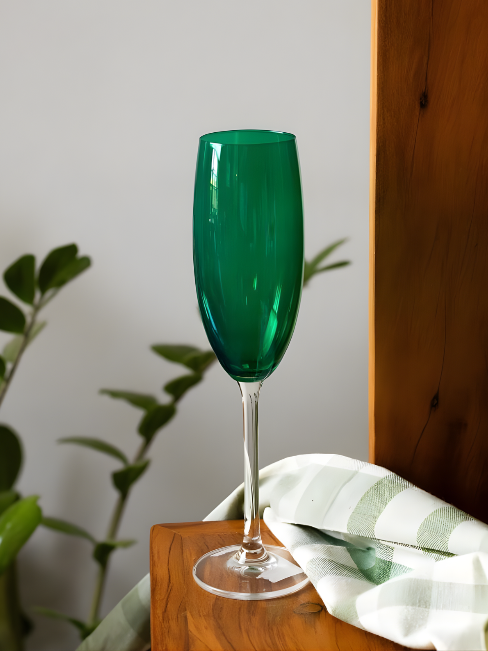 TAÇA PARA CHAMPANHE DE CRISTAL ECOLOGICO BANQUET ESMERALDA 200ML 65626 / REF 35724