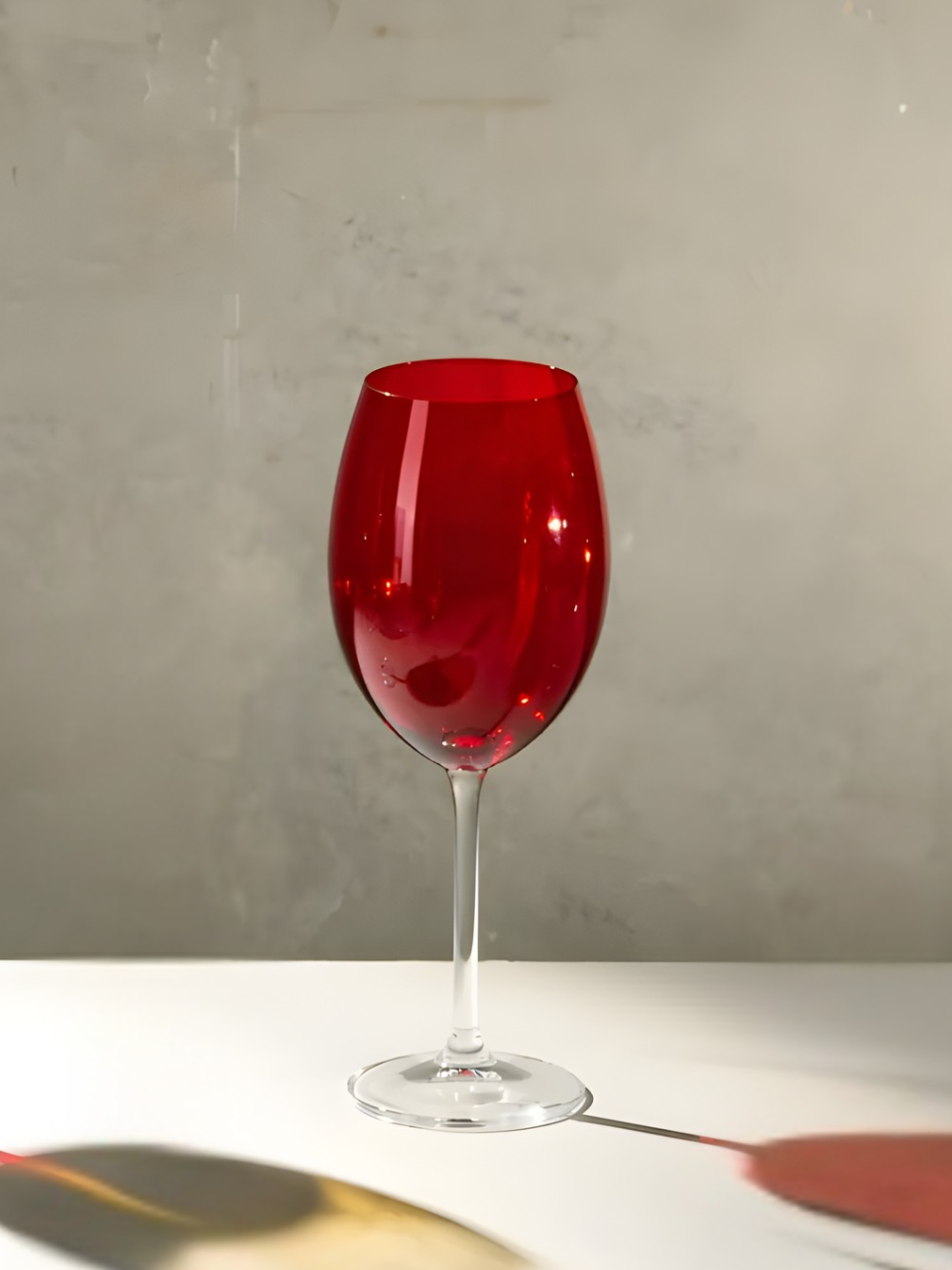 TAÇA DE VINHO DE CRISTAL ECOLOGICO ( LIVRE DE CHUMBO) BANQUET VERMELHO 580Ml 60312 / REF 35713