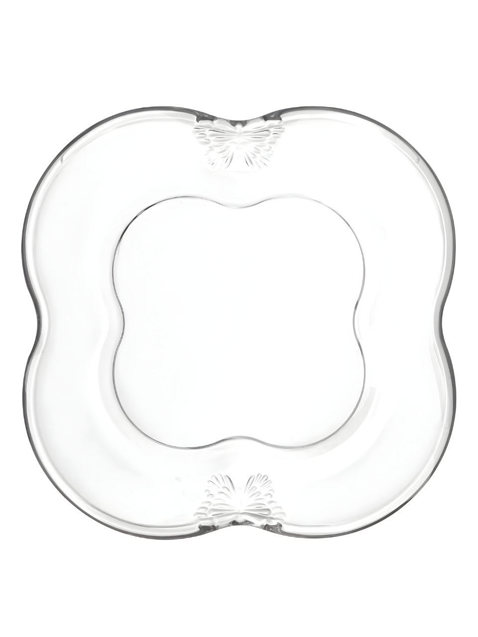 PRATO PARA SOBREMESA DE VIDRO BUTTERLFY 17CM 59012 / REF 29274