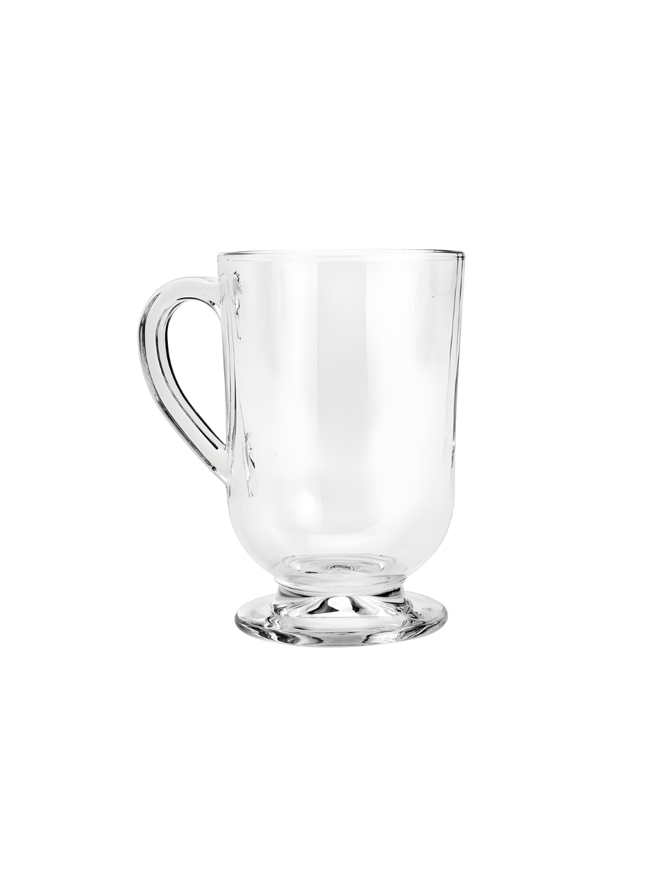 TAÇA P/CAPPUCINNO COM ALÇA E PÉ DE VIDRO NEW IRISH COFFE 310ML 51509 / REF 7478