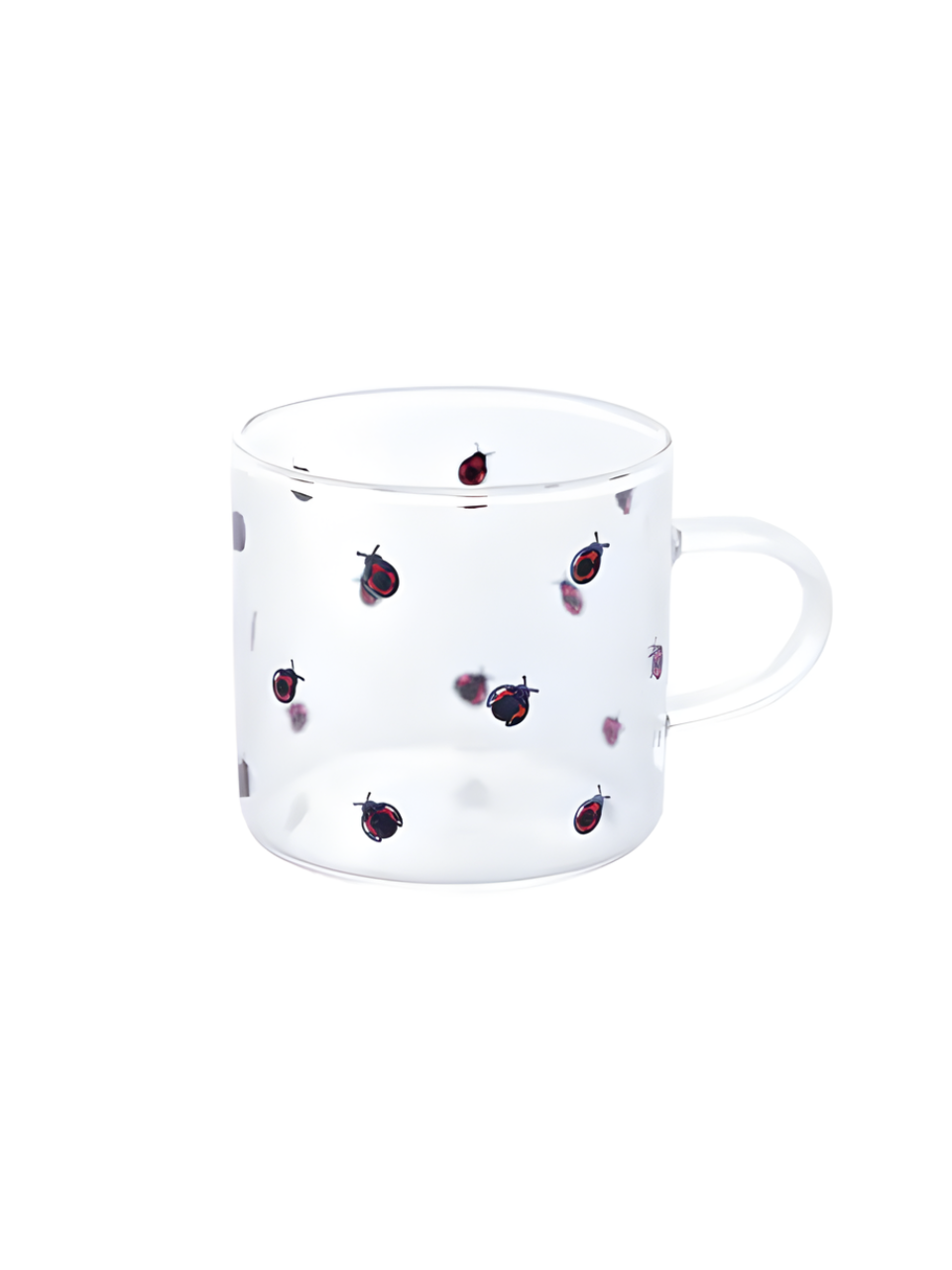 CANECA DE VIDRO LADYBUG 125ML LYOR 7899768052047 / REF 5204