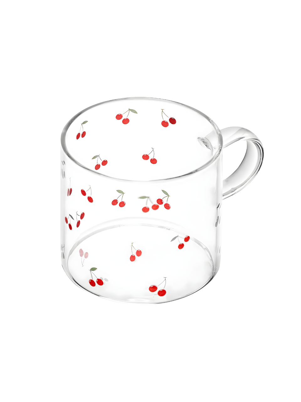 CANECA CHERRY 125ML VIDRO RESISTE AO CALOR LYOR 67021 / REF 221041