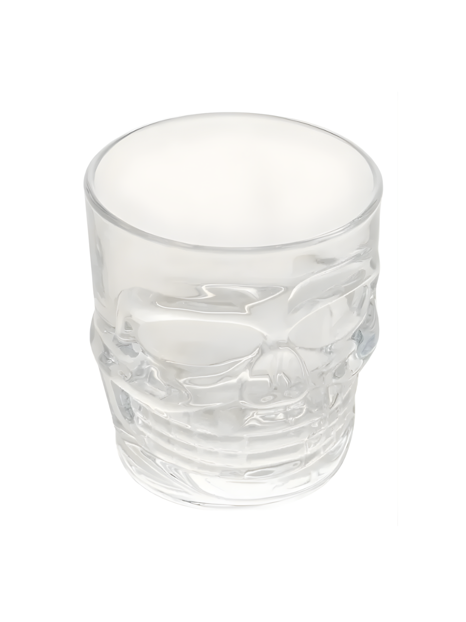 COPO DE VIDRO CAVEIRA ROCK STYLE 265ML 57457 / REF 7216