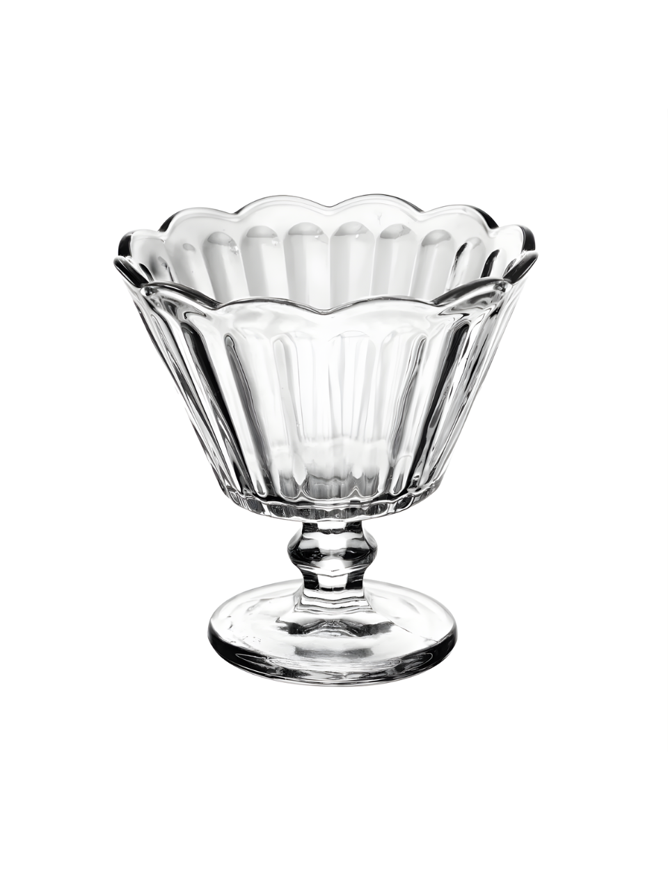 TAÇA P/ SOBREMESA DE VIDRO FLOR 150ML 7908122202186 / REF 220218