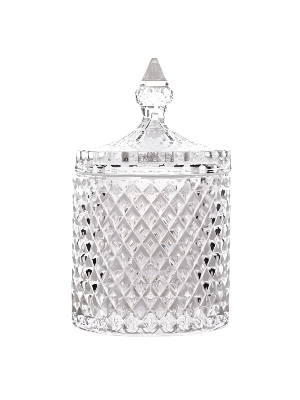 POTICHE DECORATIVO DE CRISTAL C/TAMPA LITT 59568 / REF 29584