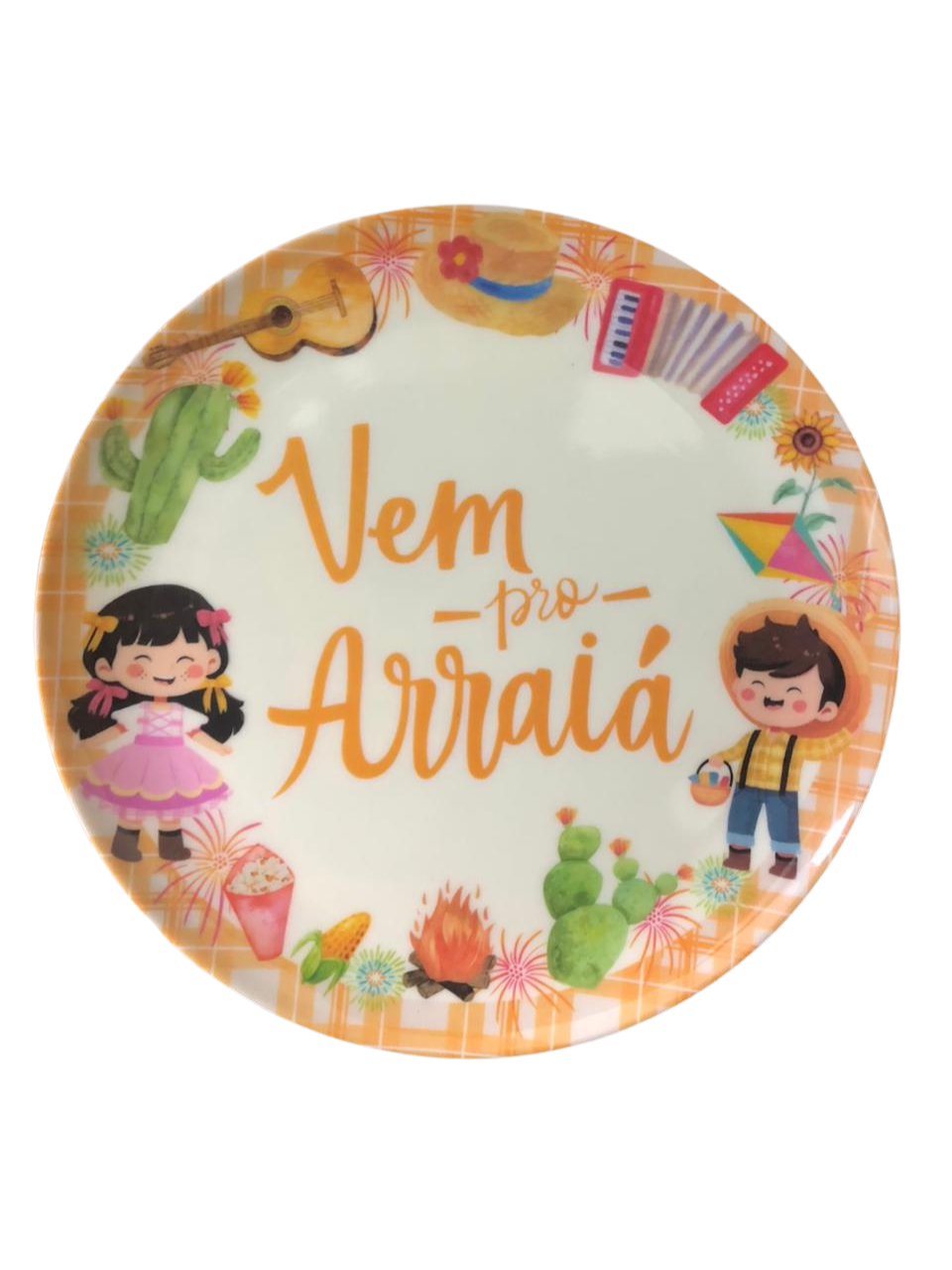 PRATO SOBREMESA MELAMINA INFANTIL 20CM 7890880902340 