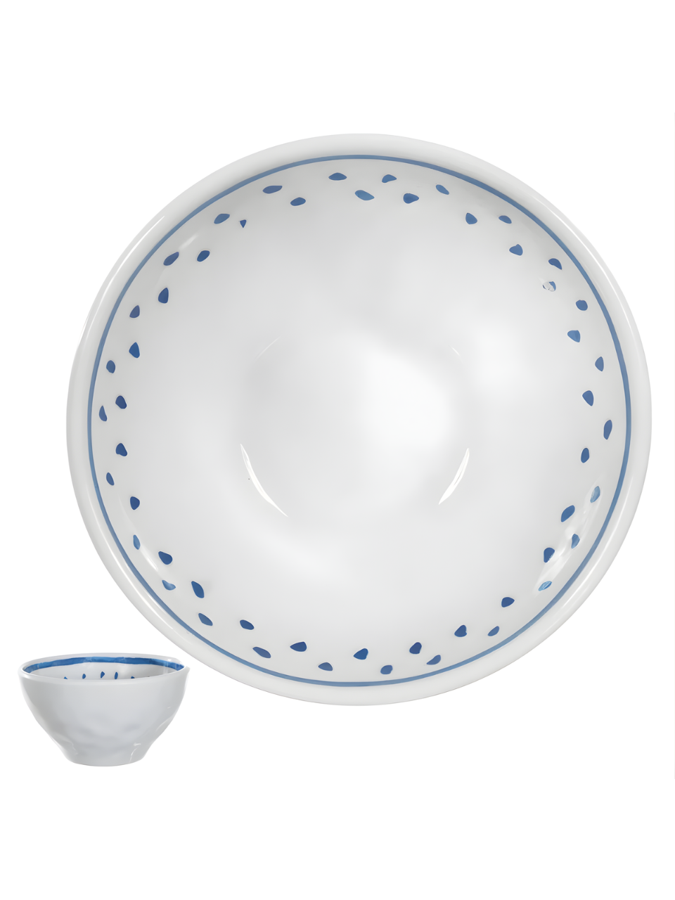 BOWL MELAMINA OCEANO ( OFF WHITE ) 600ML 64509