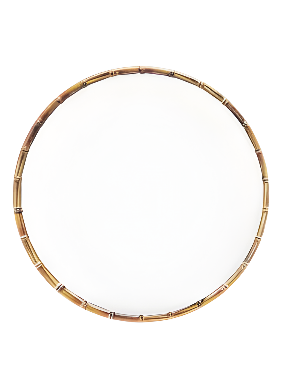 PRATO RASO BAMBU MELAMINA BRANCO 27CM 7895730283112