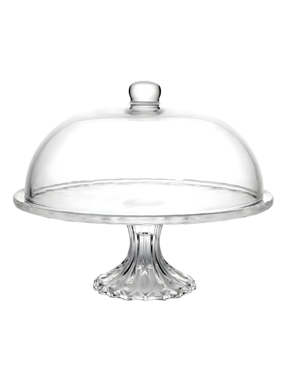 PRATO P/ BOLO DE CRISTAL ECOLOGICO C/PÉ E TAMPA DIAMOND 63762