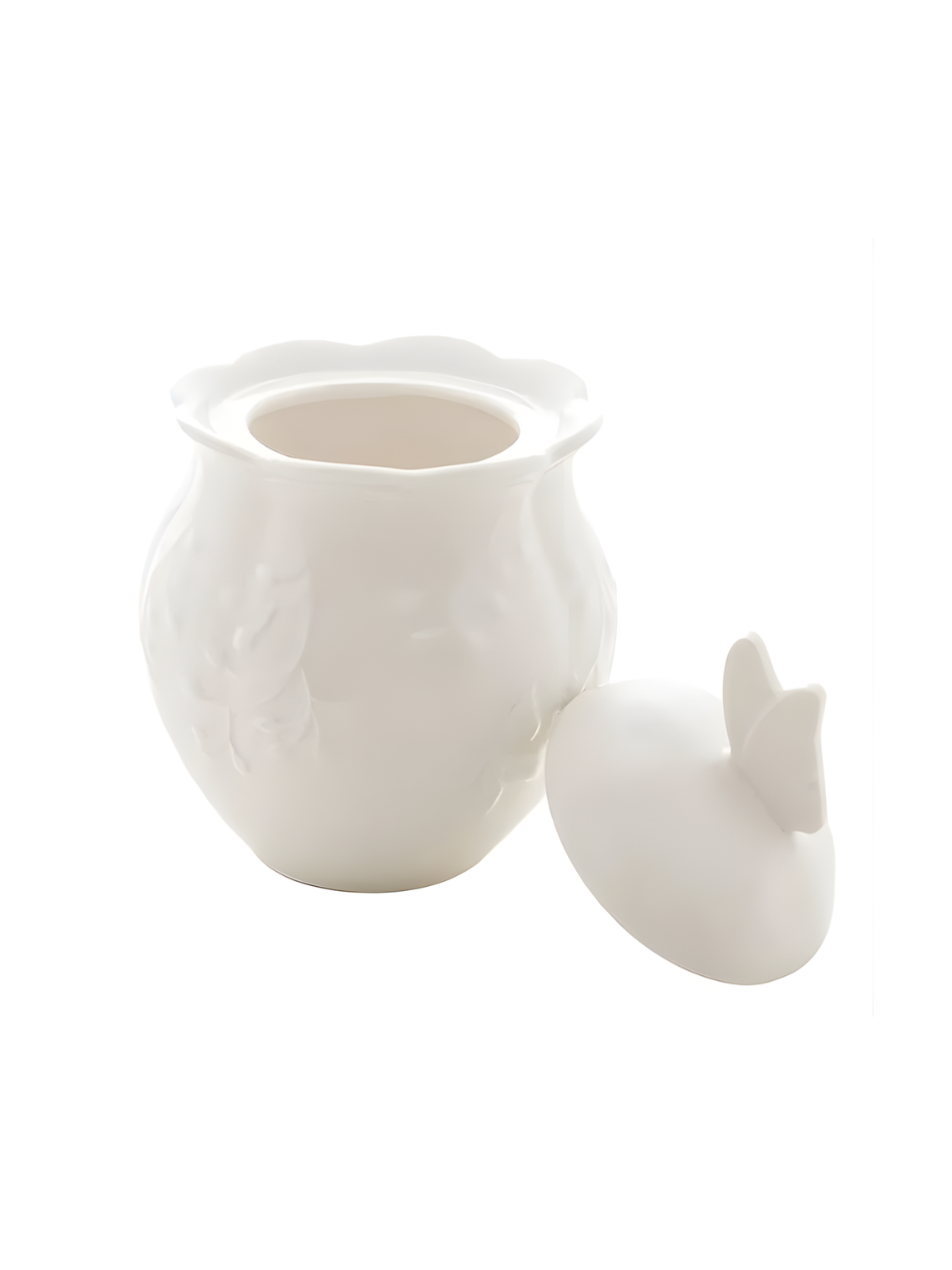 AÇUCAREIRO DE PORCELANA NEW BONE BUTTERFLY FLOWER 7908122201356