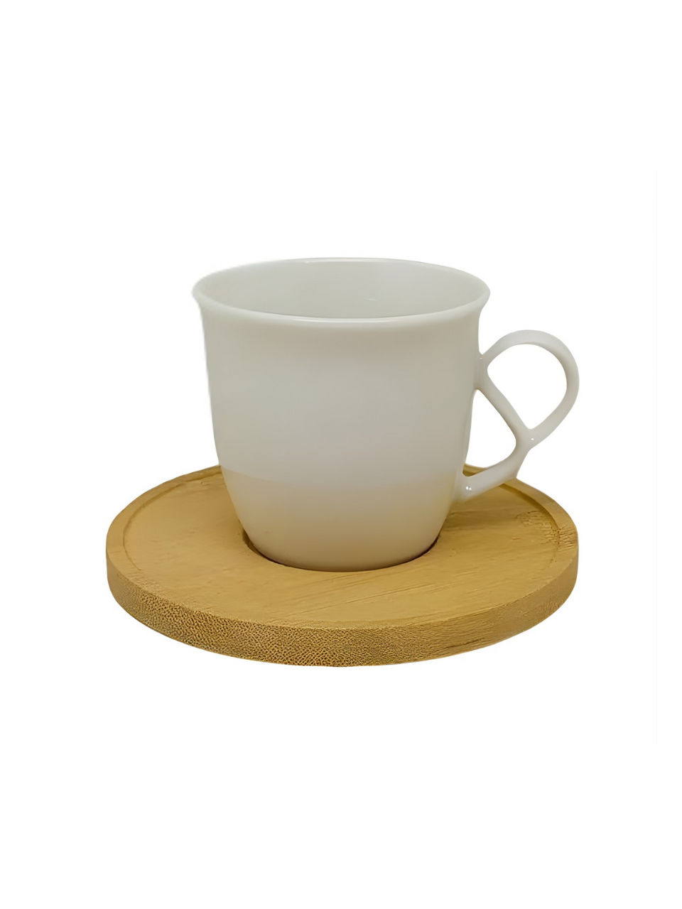 XICARA DE CAFÉ DE CERÂMICA C/PIRES DE BAMBU HAVANA FUENTES 90ML 61806