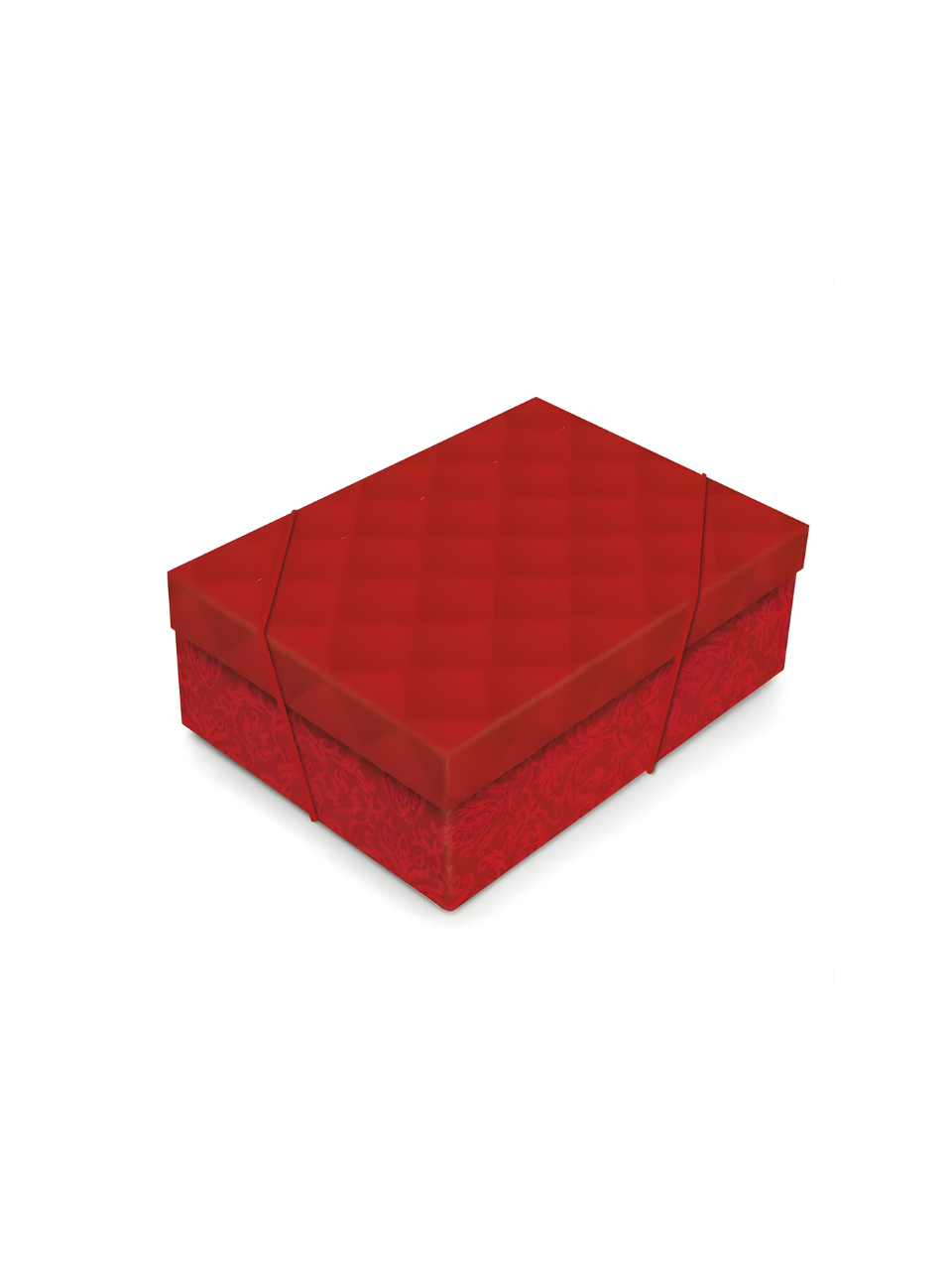 EMBALAGEM C/TAMPA LUXURIA VERMELHO P 24CM X 18CM X 8CM 7909107671584 