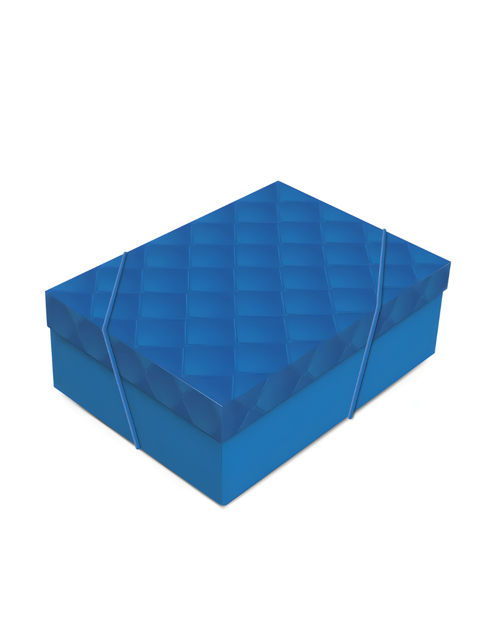 EMBALAGEM C/TAMPA LUXURIA AZUL G 46CM X 33CM X 14CM 7909107917217