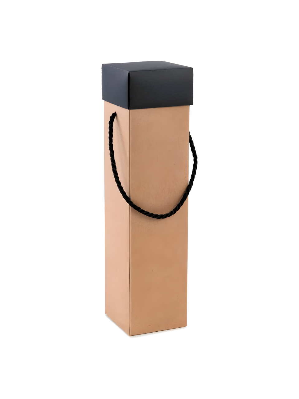 CAIXA P/VINHO C/ALÇA KRAFT/PRETO 8CM X 8CM X 33CM 7899363183351 