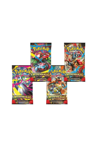 JGS BRINQ CARTON - POKEMON ME01 - BOOSTER - MEGAEVOLUCAO - CERTIFICADO FSC -7896192356512 REF 0015