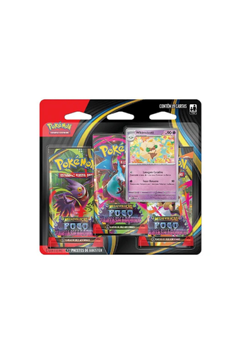 JGS BRINQ CARTON - POKEMON ME02 - BLISTER TRIPLO - FOGO FANTASMAGORICO - CERTIFICADO FSC - 7896192356758 REF 0044