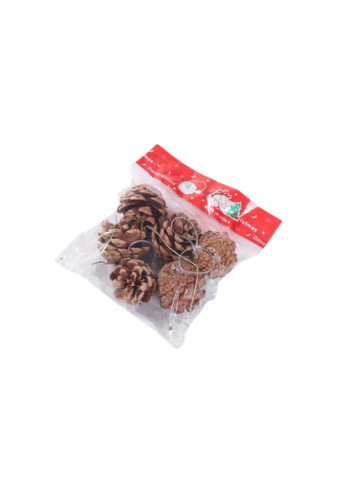 KIT ENFEITE NATALINO PINHAS (COM 4 UND) - 7898608904416 REF 10441