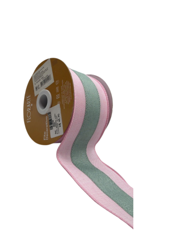 FITA ARAMADA LINHO C/COSTURA (ROSA) 6,3cmX9,14m (FLORARTE) - 7890880589206 REF 57793-006