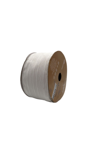 FITA ARAMADA CETIM C/ GLITTER C/COSTURA (PRATA) 6,3cmX9,14m (FLORARTE) Vol. 1 a 7,24 a 26 - 7890880579115 REF 57780-009