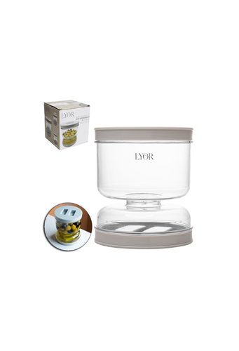 Pote Hermetico para Conservas com Separador de Liquido de Plastico 800ml - Lyor  - 7908122205941 REF RWL0898