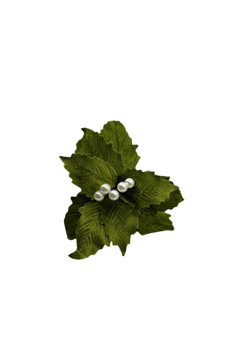 H.BICO DE PAPAGAIO NATAL AVELUDADO (VERDE) 25cm 30d (FLORARTE) -7890880800318 REF 89627-004