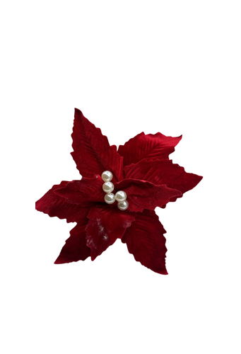 H.BICO DE PAPAGAIO NATAL AVELUDADO (VERMELHO) 25cm 30d (FLORARTE) Vol. 1 a 4 - 7890880800301 REF 89627-003