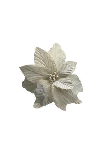 H.BICO PAPAGAIO NATAL AVELUDADO (OFF WHITE) 25cm 36d (FLORARTE) Vol. 1 a 5,9 a 11 - 7890880738246 REF 85227-004