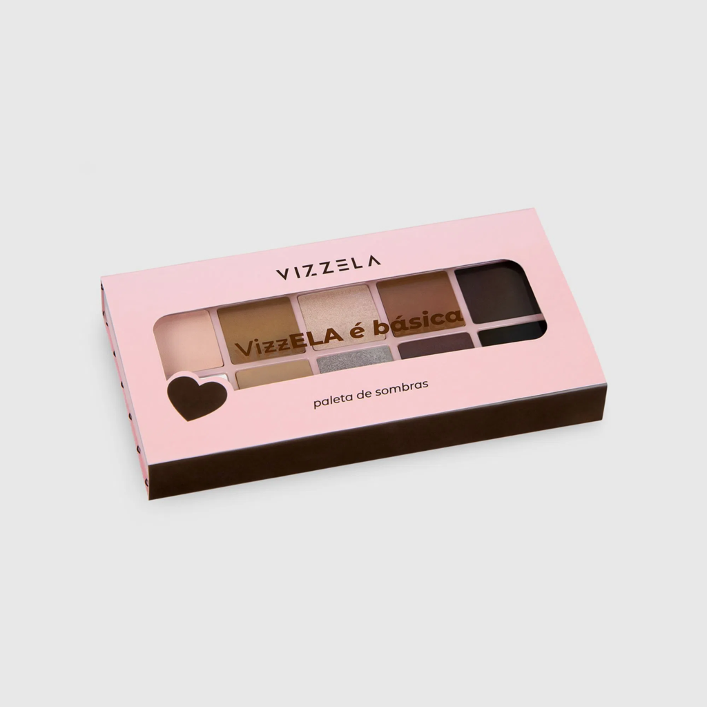 PALETA DE SOMBRAS ELA E BASICA - VIZZELA