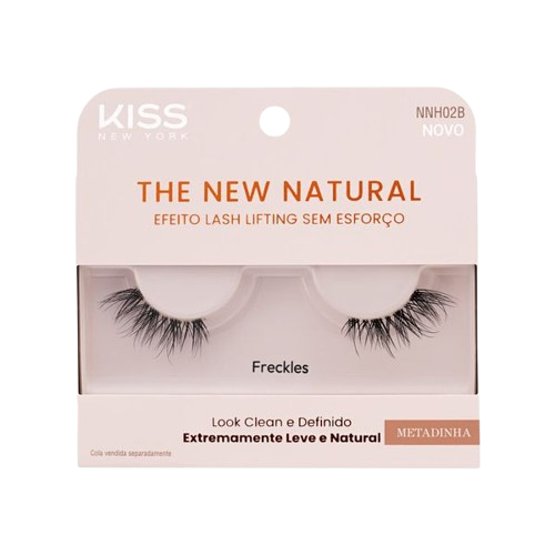 CILIOS POSTICOS THE NEW NATURAL METADINHA FRECKLES - RUBY KISS