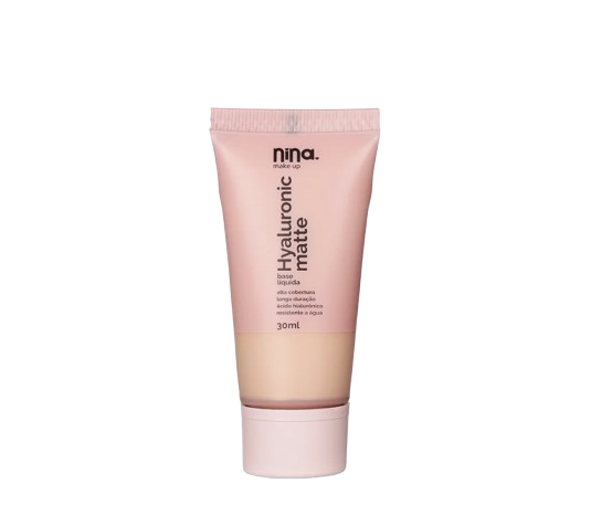NINA BASE LIQUIDA HYALURONIC MATTE COR 0.5 - NINA MAKE UP 