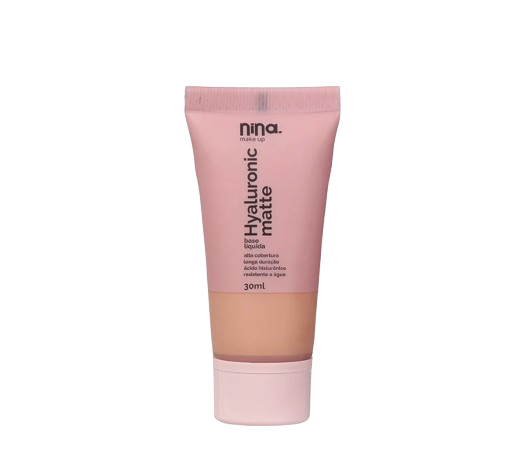NINA BASE LIQUIDA HYALURONIC MATTE COR 2.5 - NINA MAKE UP 
