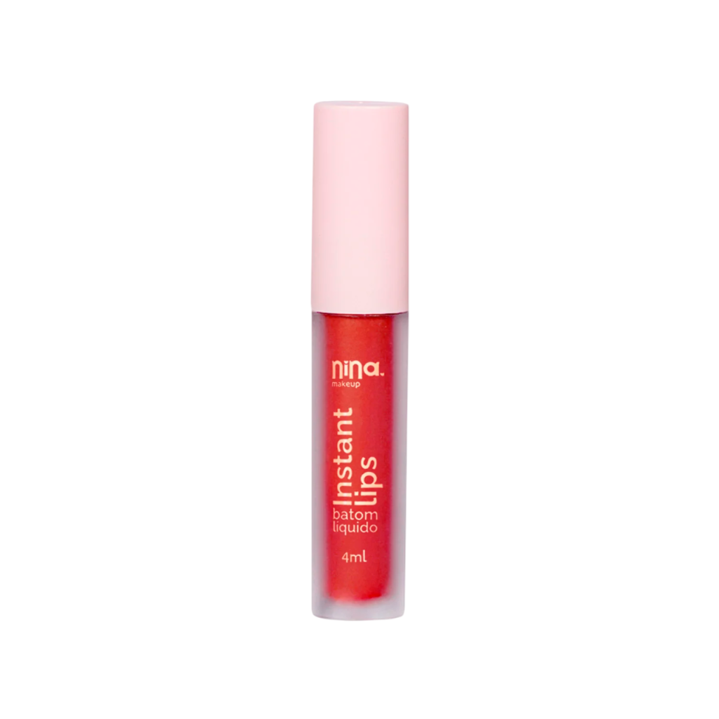BATOM LÍQUIDO INSTANT LIPS RUBI - NINA MAKEUP