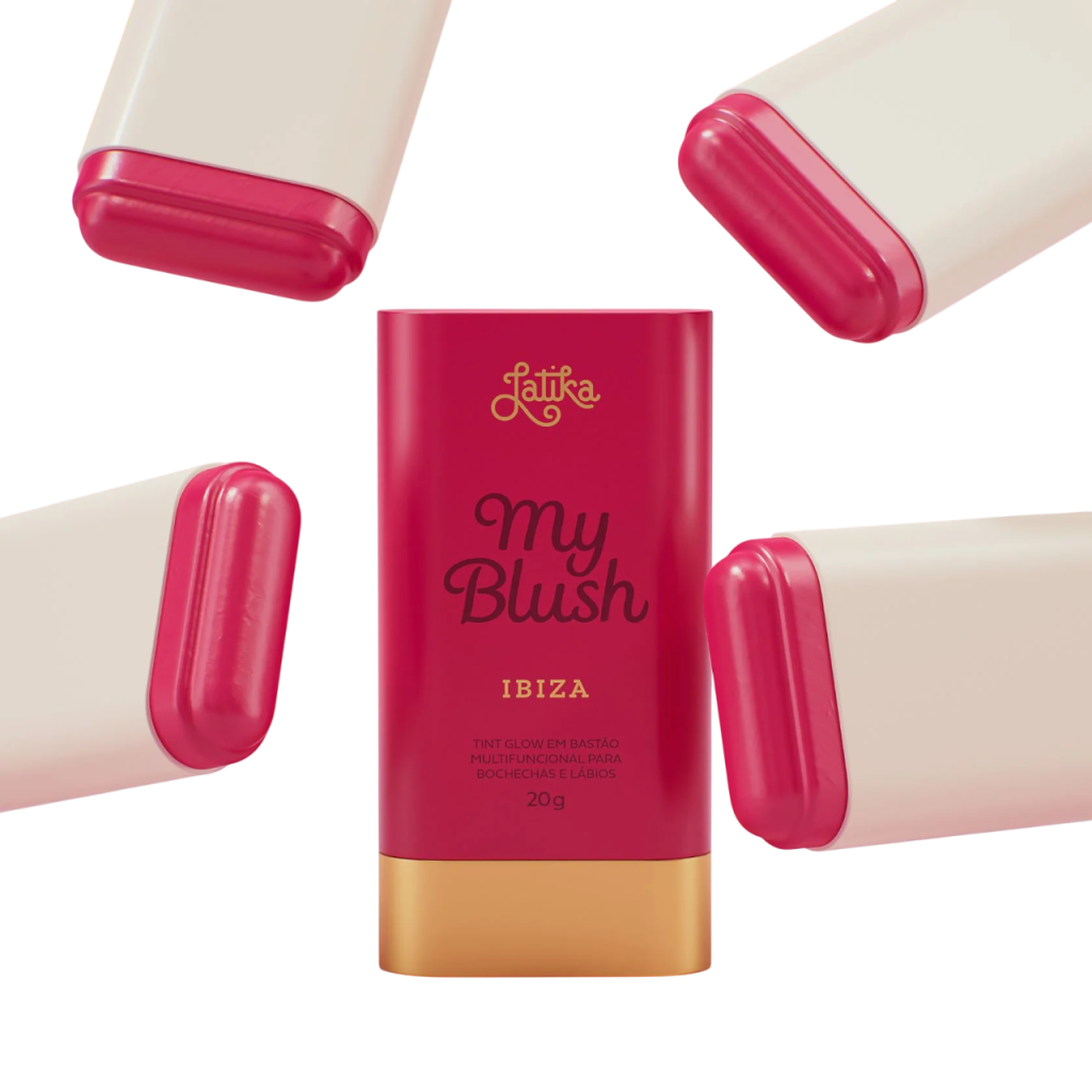 STICK MULTIFUNCIONAL 3 EM 1 OLHOS BOCHECHAS E LÁBIOS COR IBIZA - LATIKA 