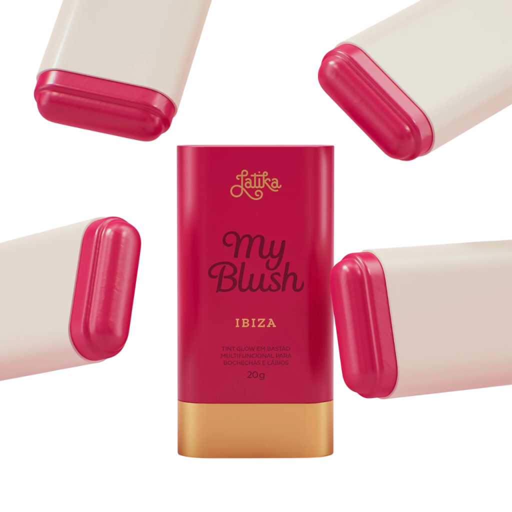 STICK MULTIFUNCIONAL 3 EM 1 OLHOS BOCHECHAS E LÁBIOS COR IBIZA - LATIKA 