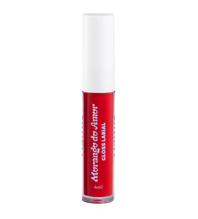 GLOSS LABIAL MORANGO DO AMOR – COBERTURA CROCANTE - DAILUS 