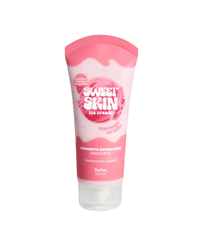 SABONETE ESFOLIANTE CROCANTE (MORANGO AO LEITE) – SWEET SKIN ICE CREAM - DAILUS