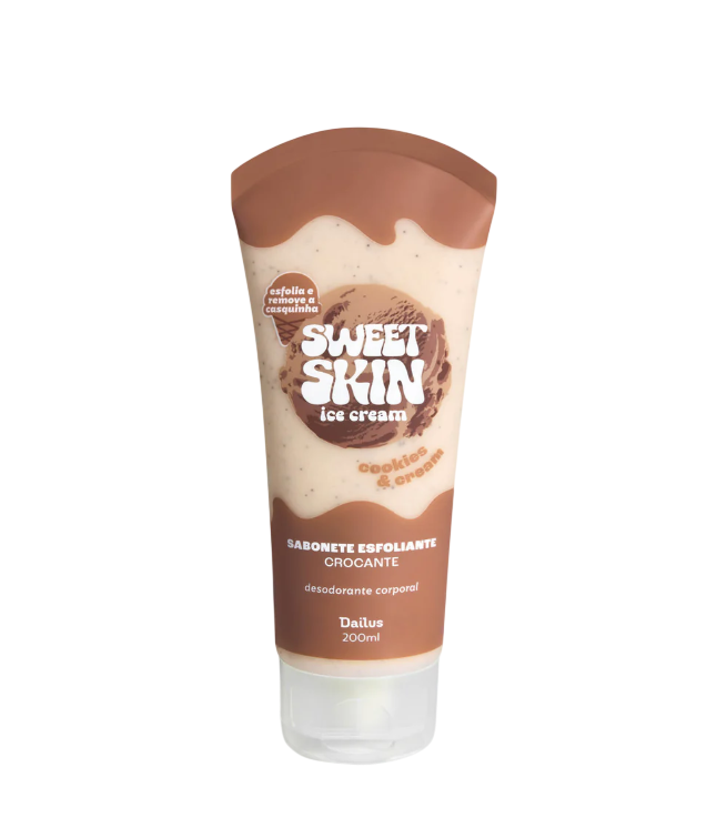 SABONETE ESFOLIANTE CROCANTE (COOKIES & CREAM) – SWEET SKIN ICE CREAM - DAILUS